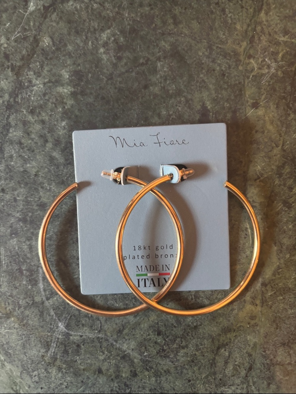 Mia Fiore 18kt Gold Plated Hoop Earrings
